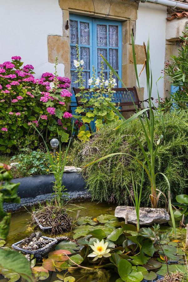 L'Enclos Bleu, Gite - Marais Poitevin Avec Piscine Chauffee Chaille-Les-Marais Exterior foto